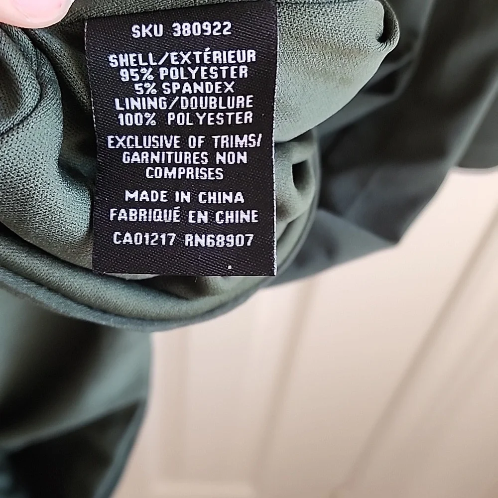 Le Chateau Stretchy Green Draped Long Sleeve Dress 3XL - Picture 5 of 6